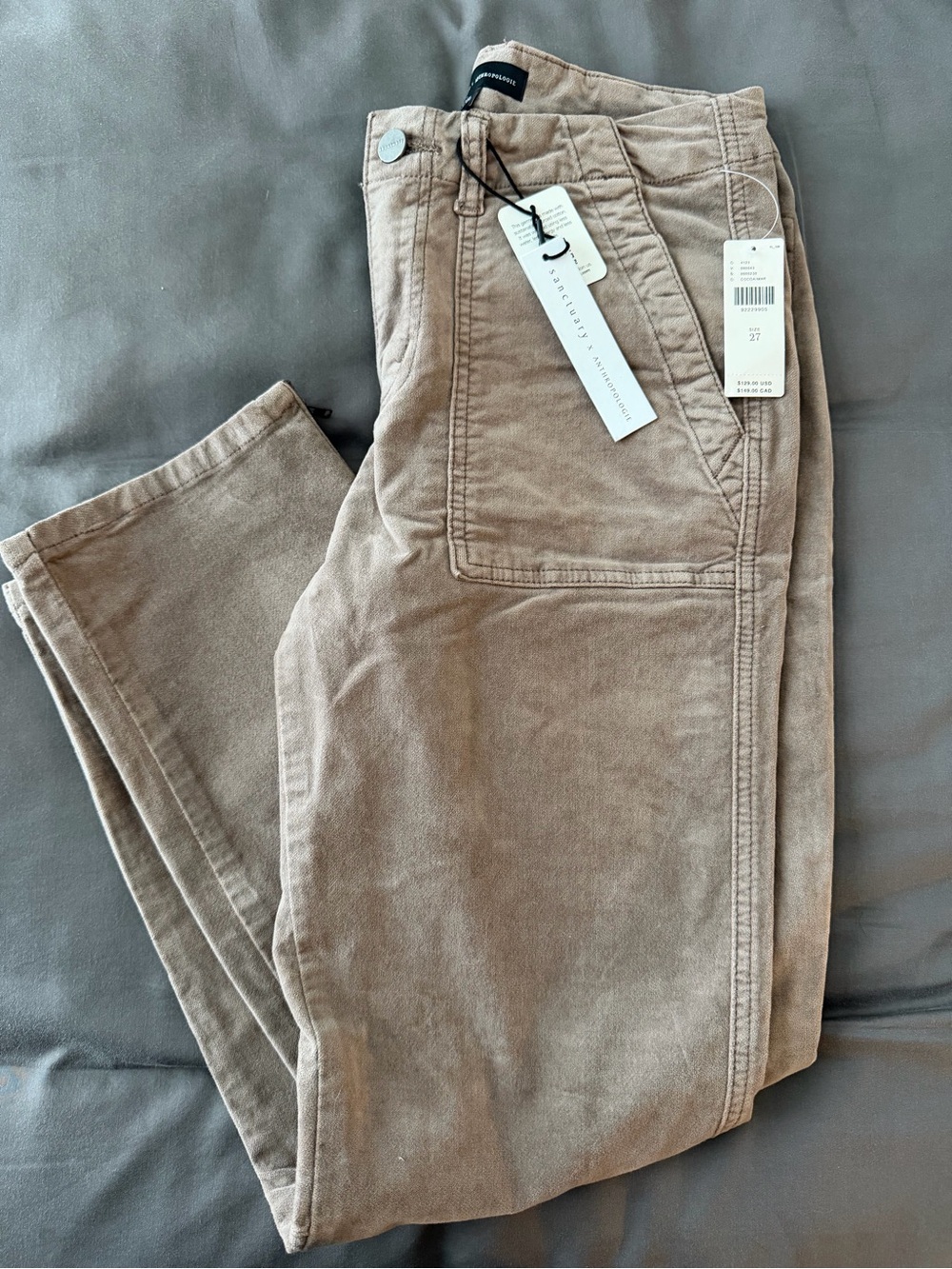 Sanctuary Straight-Leg Pants in Light Brown